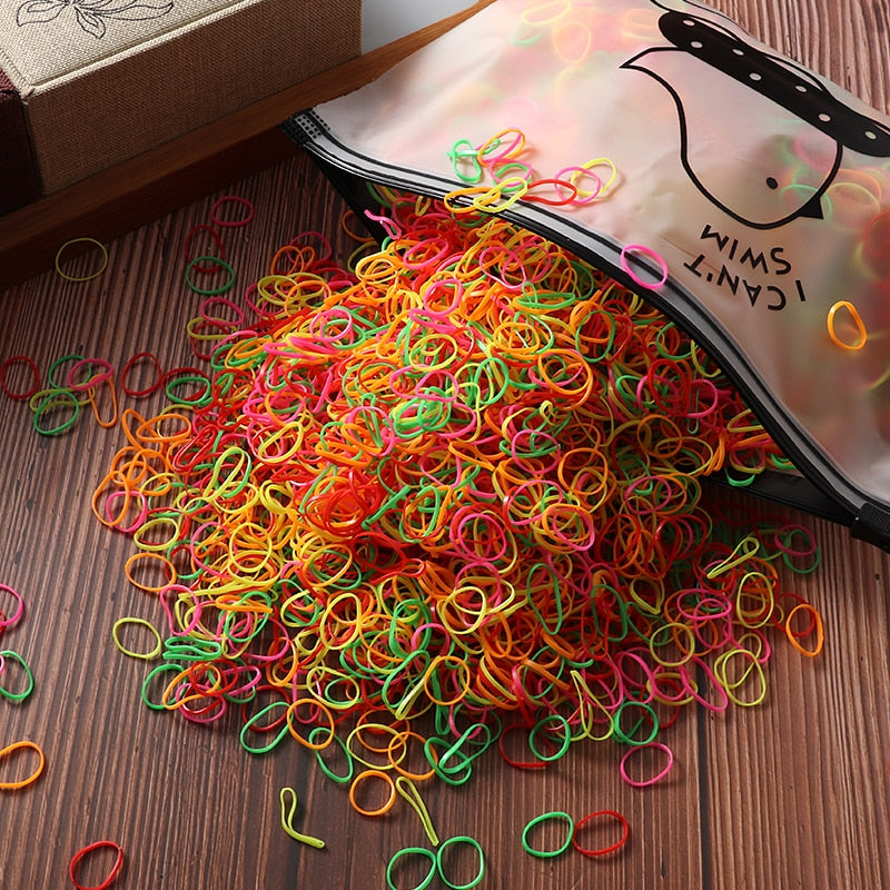 Bird Bag Rubber Hair Loom Bands- 1000/2000pcs