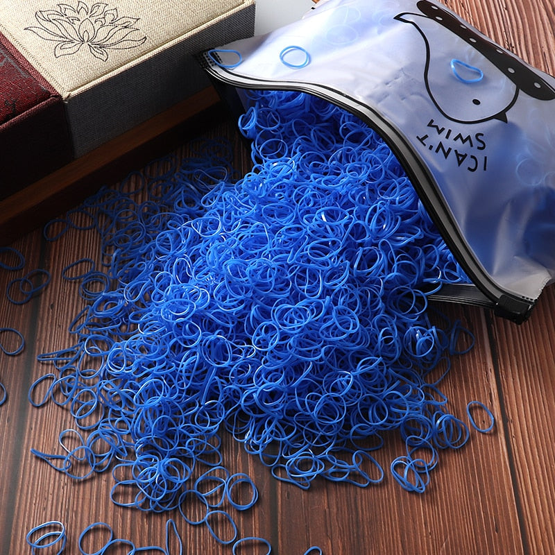 Bird Bag Rubber Hair Loom Bands- 1000/2000pcs
