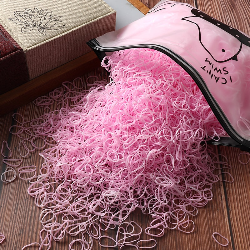 Bird Bag Rubber Hair Loom Bands- 1000/2000pcs