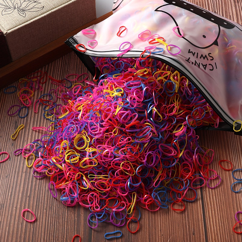 Bird Bag Rubber Hair Loom Bands- 1000/2000pcs