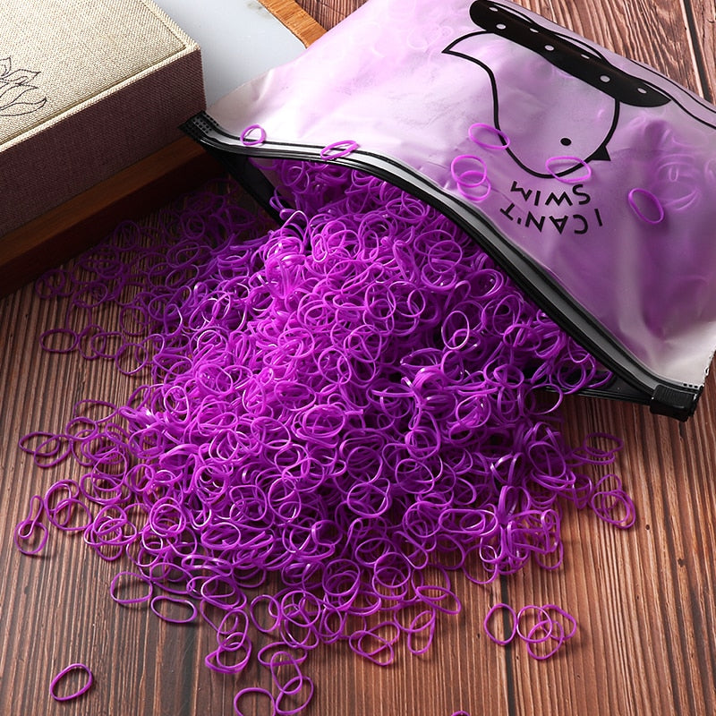 Bird Bag Rubber Hair Loom Bands- 1000/2000pcs