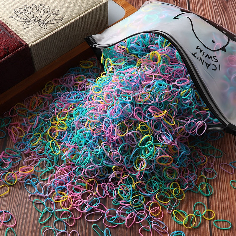 Bird Bag Rubber Hair Loom Bands- 1000/2000pcs